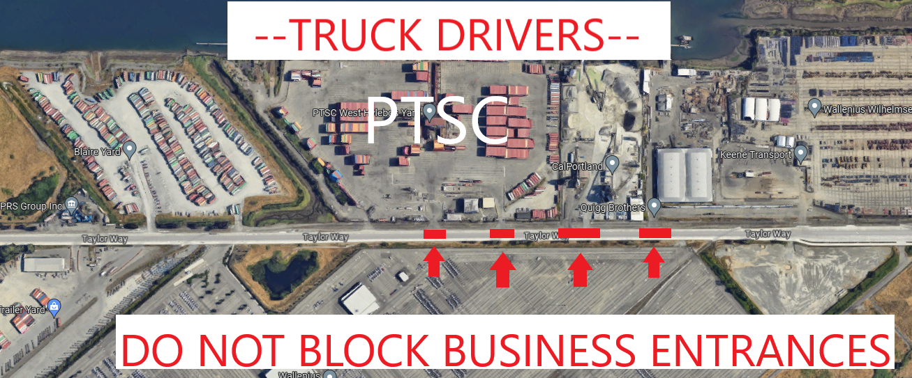 driveways PTSC keep clear